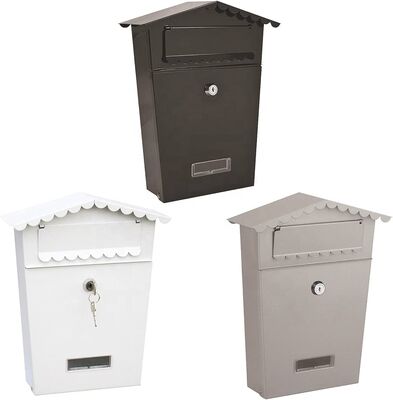 Professional Outdoor Metal Mailbox Stand Zaing Galvanized White Garden Letter Receiving Country-Indoor