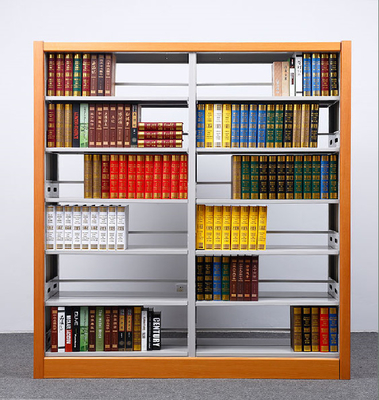 木の版6つの層の本屋Ohsas18001の金属の棚